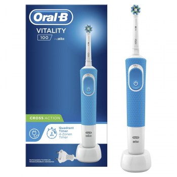 oral b vitality 100 crossaction cepillo de dientes azul